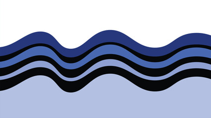 Blue wave design vector image for element design backdrop or presentation