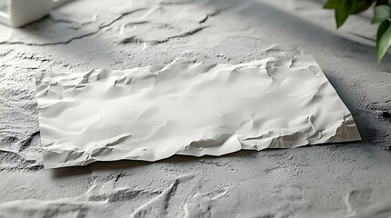 A professional banner mockup on a light gray background, featuring a modern text and image design 