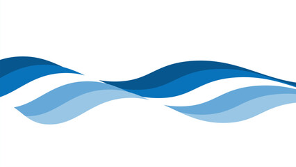 Blue wave design vector image for element design backdrop or presentation