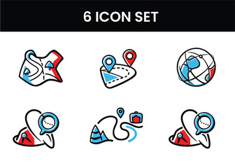 location icon set 