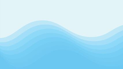 Blue wave design vector image for element design backdrop or presentation
