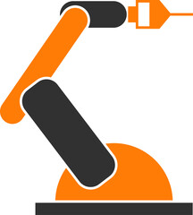 Manufacturing Robot Arm Icon
