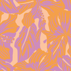 Pastel Abstract Floral Seamless Pattern Design