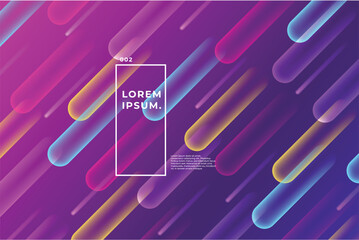 Abstract Color Gradient Capsule, Background Violet Vector Illustration, Modern motion, concept, template, light, design, wallpaper