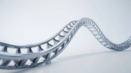 3d render of dna helix