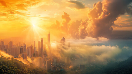 Obraz premium fire in the forest