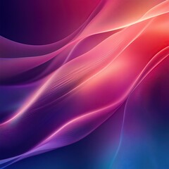 Obraz premium Abstract background with flowing lines in pink, purple, and blue.