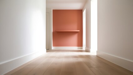 Fototapeta premium empty room with door and wall