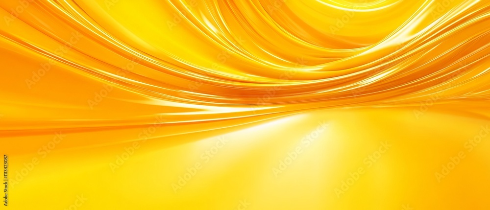 Poster vibrant abstract yellow background with smooth gradient texture – perfect for product display, creat