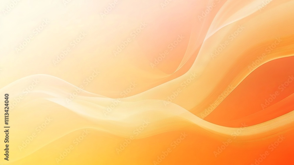 Poster yellow to orange gradient background, abstract gradient design with smooth transition, vibrant warm 