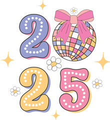Retro happy new year 2025 SVG bundle, welcome 2025,
in my 2025 era