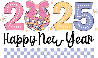 Retro happy new year 2025 SVG bundle, welcome 2025,
in my 2025 era