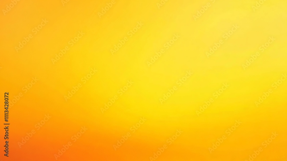 Poster vibrant yellow gradient background with smooth color transition and bright warm tones for digital de