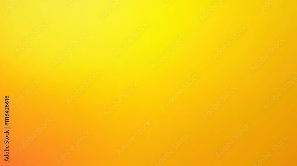 Poster vibrant yellow gradient background with smooth color transition and bright warm tones for digital de