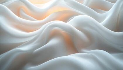 Fototapeta premium Soft Focus Abstract Background Illuminated Fabric Minimalism Ethereal Atmosphere