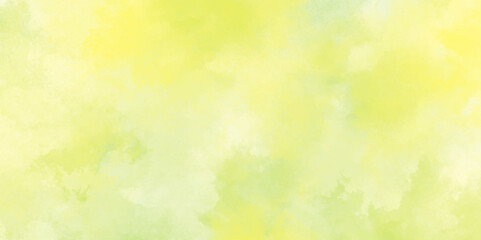 Abstract light tone watercolor background, liquid alcohol ink painting background, Hand drawn yellow, green, and white color background.	
