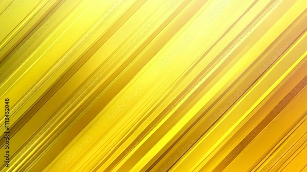 Poster abstract yellow gradient design with diagonal stripes pattern and line texture - blurred background 