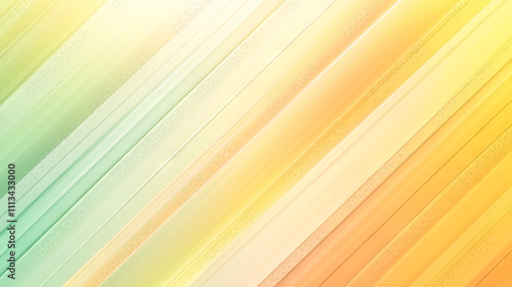 Poster abstract yellow gradient design with diagonal stripes pattern and line texture - blurred background 