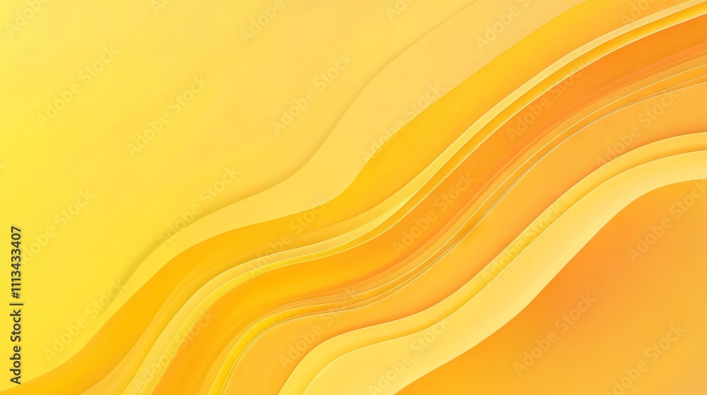 Poster minimalistic yellow gradient abstract background with soft and smooth color transition, perfect for 