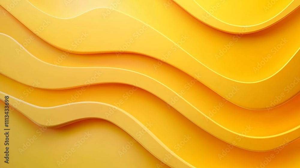 Poster minimalistic yellow gradient abstract background with soft and smooth color transition, perfect for 