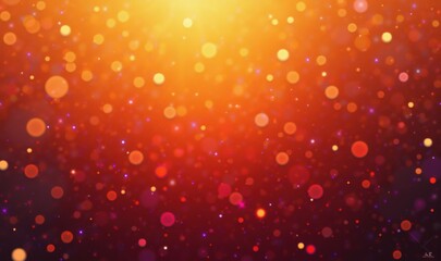 Vibrant bokeh effect with warm golden and orange tones, perfect for festive designs, backgrounds, or artistic projects.
