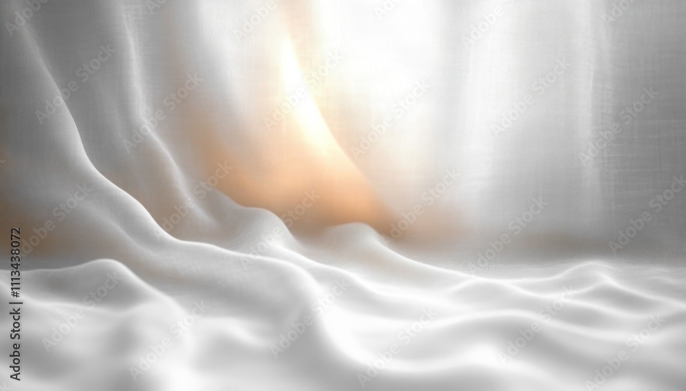 Poster soft focus abstract background flowing fabric minimalism ethereal lighting