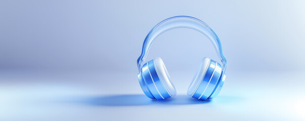 blue headphones