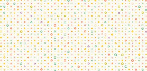 A vibrant pattern of colorful dots on a light background, perfect for playful designs, children's products, or festive decorations.