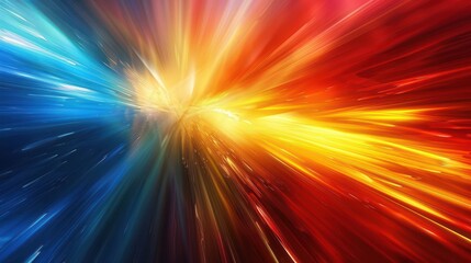 Obraz premium Dramatic backdrop featuring intense flashes of color