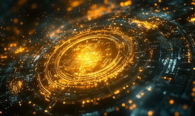 abstract technology background, Generative AI