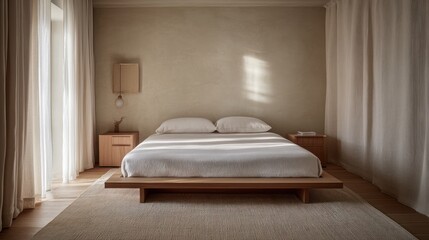 Minimalist Bedroom Design With Light Neutral Tones