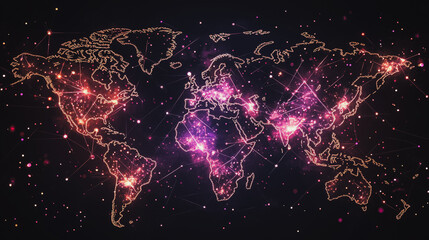 background network points Earth's surface wave background Abstract digital wave background information technology background The background is the background. gradient wave digital wave ban