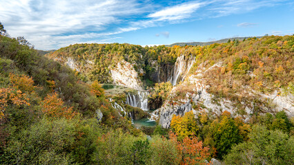 Autumn colors at Plitvice Falls
