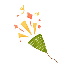 watercolor illustration of Christmas and New Year decorations