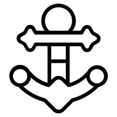 Anchor Line Icon