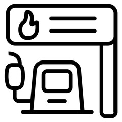 Fuel Pump Line Icon