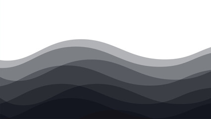 Grey wave design vector image for element design backdrop or presentation