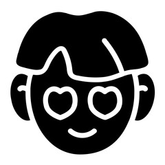 Falling in Love Solid Icon