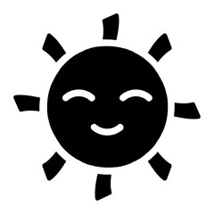 Sunshine Solid Icon