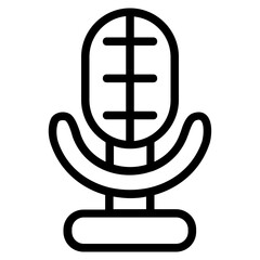 Mic Line Icon