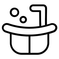 Bathroom Line Icon