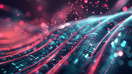 Data mining analysis abstract visual of data extract