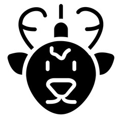 Deer Solid Icon