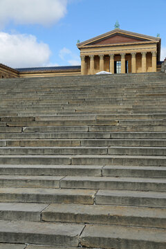 The Rocky steps vertical - Philadelphia Museum of Art, Pennsylvania