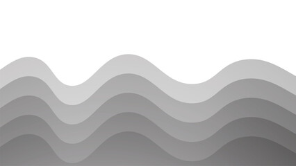 Grey wave design vector image for element design backdrop or presentation