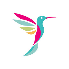 creative bird logo  concept illustration on white background  