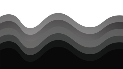 Grey wave design vector image for element design backdrop or presentation