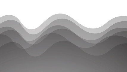 Grey wave design vector image for element design backdrop or presentation