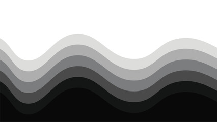 Grey wave design vector image for element design backdrop or presentation