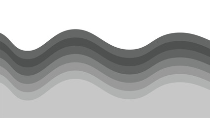 Grey wave design vector image for element design backdrop or presentation